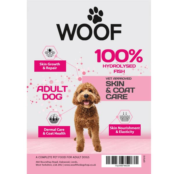 Woof Hydrolysed Skin & Coat Care Dry Dog Food for wholesale by Woof The Dog Shop