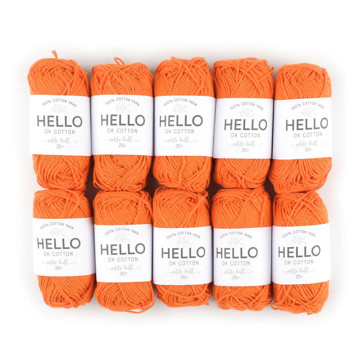 Creative World of Crafts – wholesale Garn – HEJ 100% bomull 25g Amigurumi garn förpackning med 10 bollar17