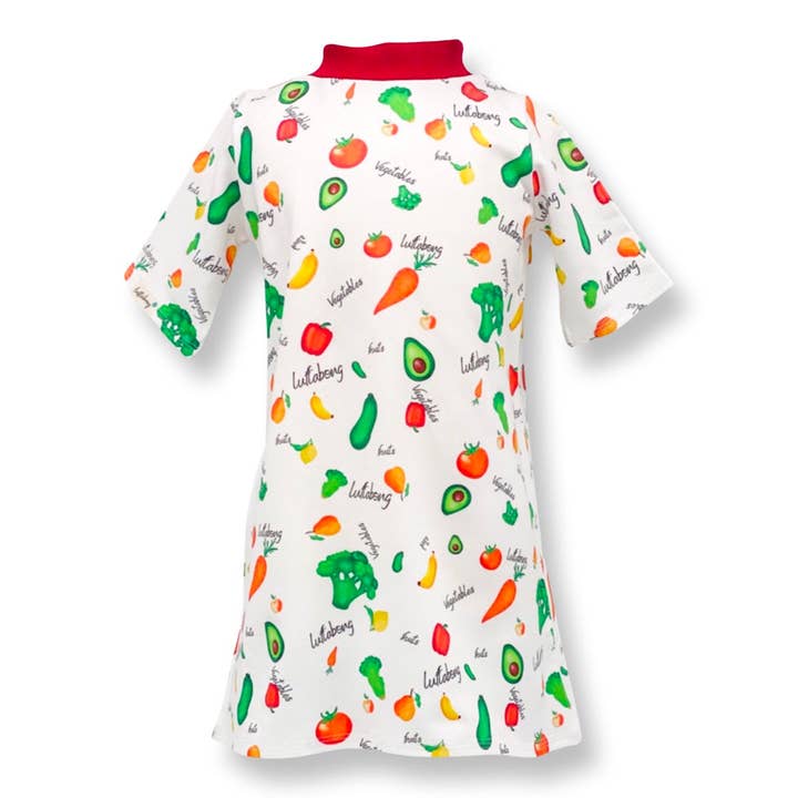 Robe trapèze BIO LEGUMES & FRUITS - Édition limitée pour la vente par luftabong