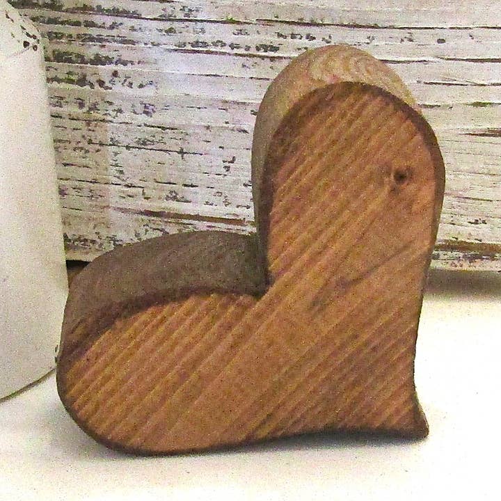 Chunky Stained Heart Valentine's Day Decor for wholesale by Tattered Grace