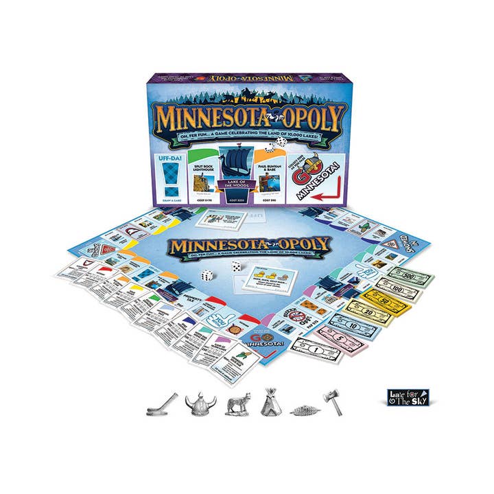 Outset Games and Cobble Hill Puzzles - Wholesale Board Game - Minnesota-Opoly (state) Board Game