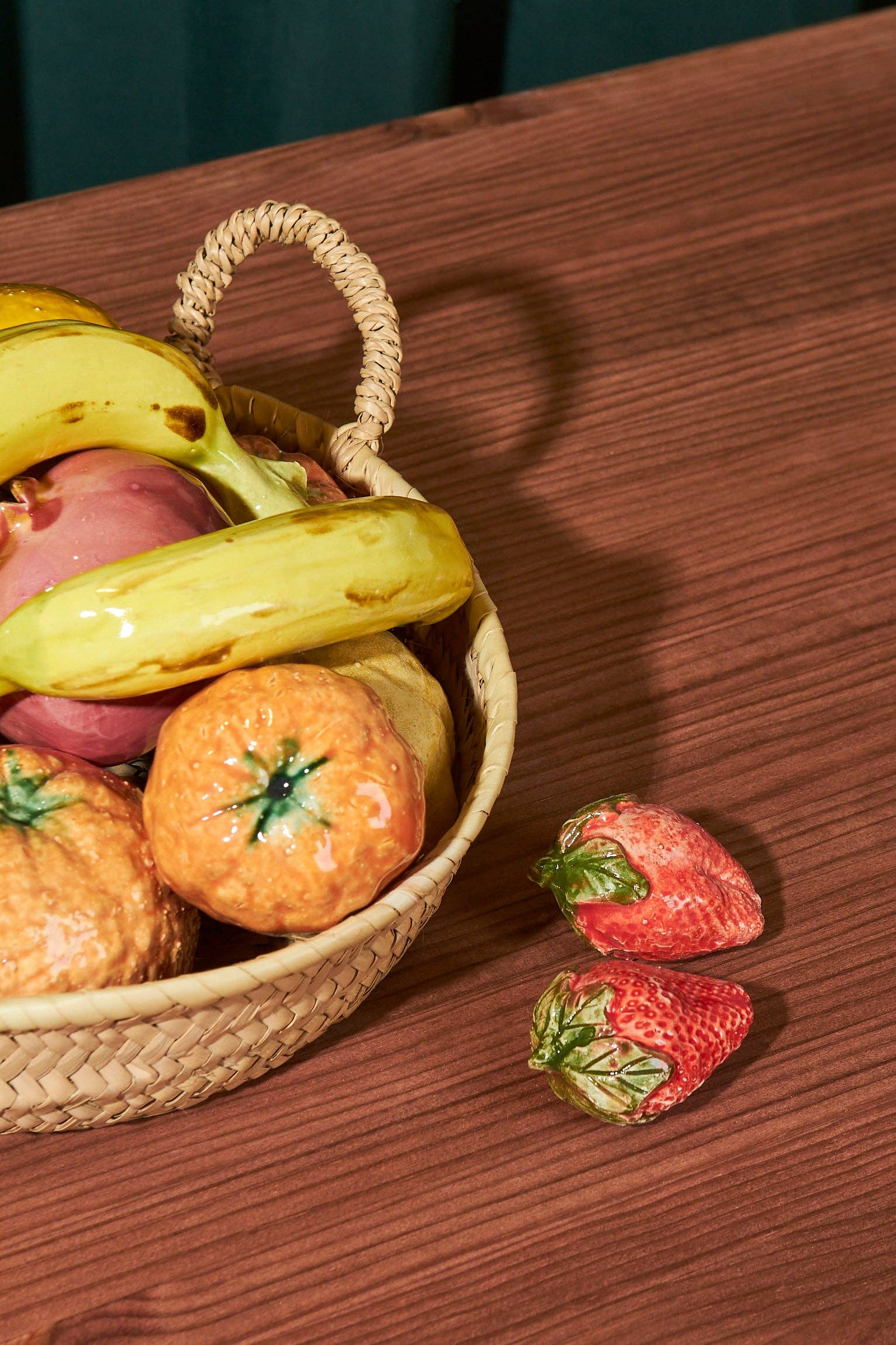 Eturel Madrid - Wholesale Decorative Tabletop Object - Glazed ceramic replica strawberries 2 pcs.5