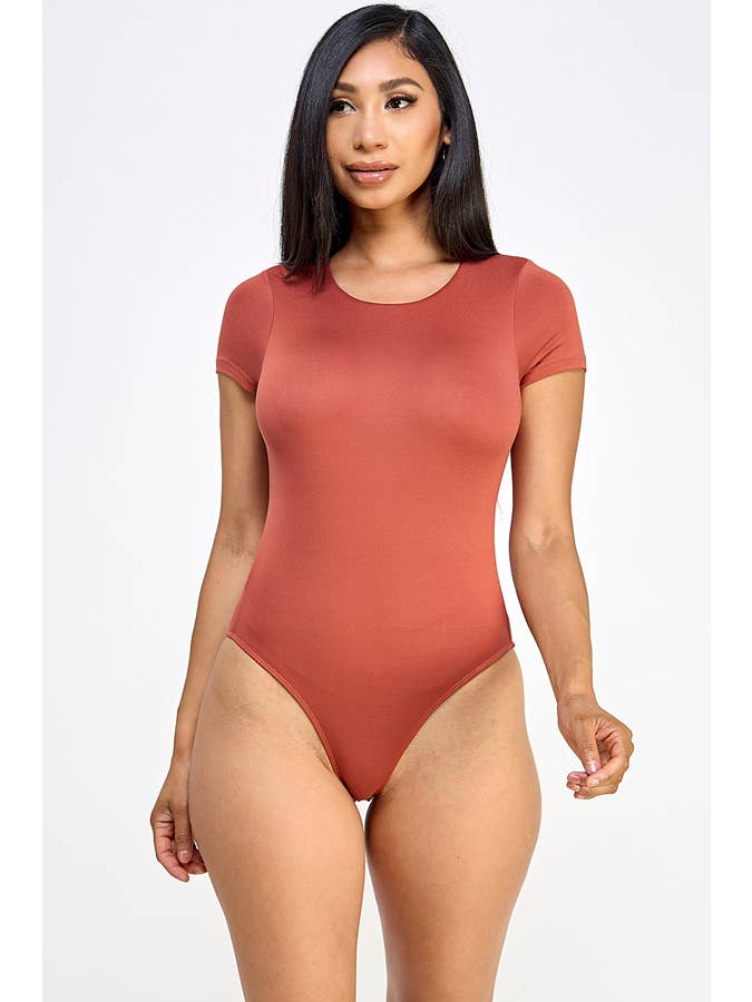 Heart & Hips - Wholesale Bodysuit - Women's - JT45980A - SHORT SLEEVE DOUBLE LAYERED BODYSUIT9