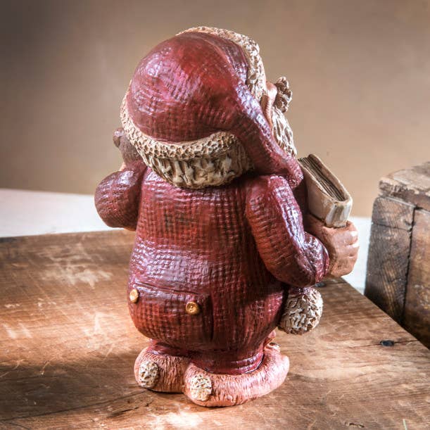 J Devlin Glass Art & Bert Anderson Collection - Wholesale Christmas Decoration - Night Time Christmas Santa By Bert Anderson Figurine - MB 25