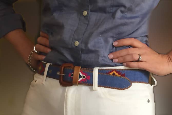 Dagny Textiles - Vendita all'ingrosso Cintura - Unisex - Cintura polo Chalk colorata e di stile, in pelle e cotone2