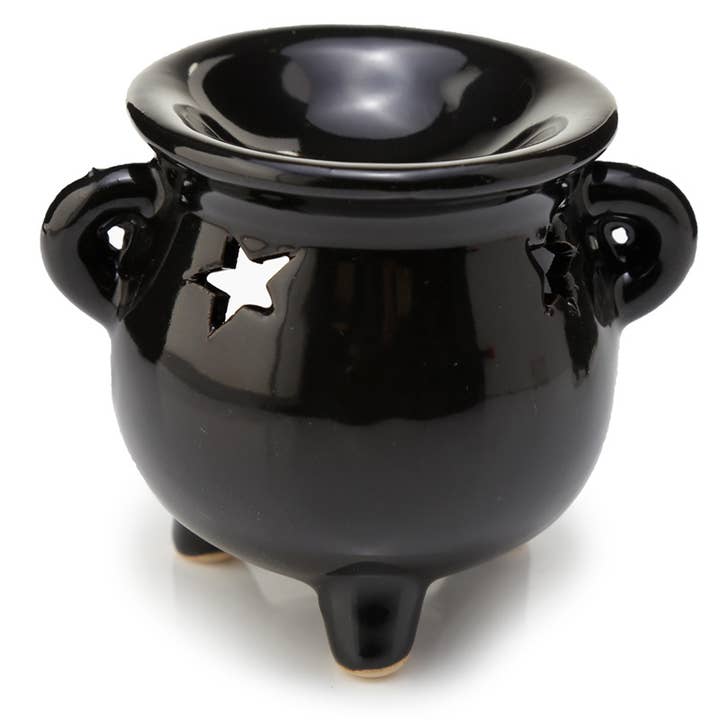 Puckator Ltd - Wholesale Oil Warmer - Eden Small Black Cauldron Oil Burner