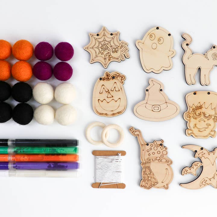 The Woodsy Craft Co. - Wholesale DIY Craft Kit - DIY Craft Kit - Halloween Garland3