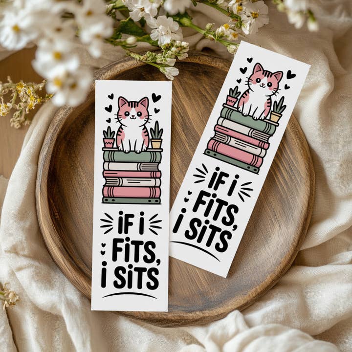 Bücherwurm-Katzen-Lesezeichen-Set oder einzeln für den Großhandel von Auburn Row Design