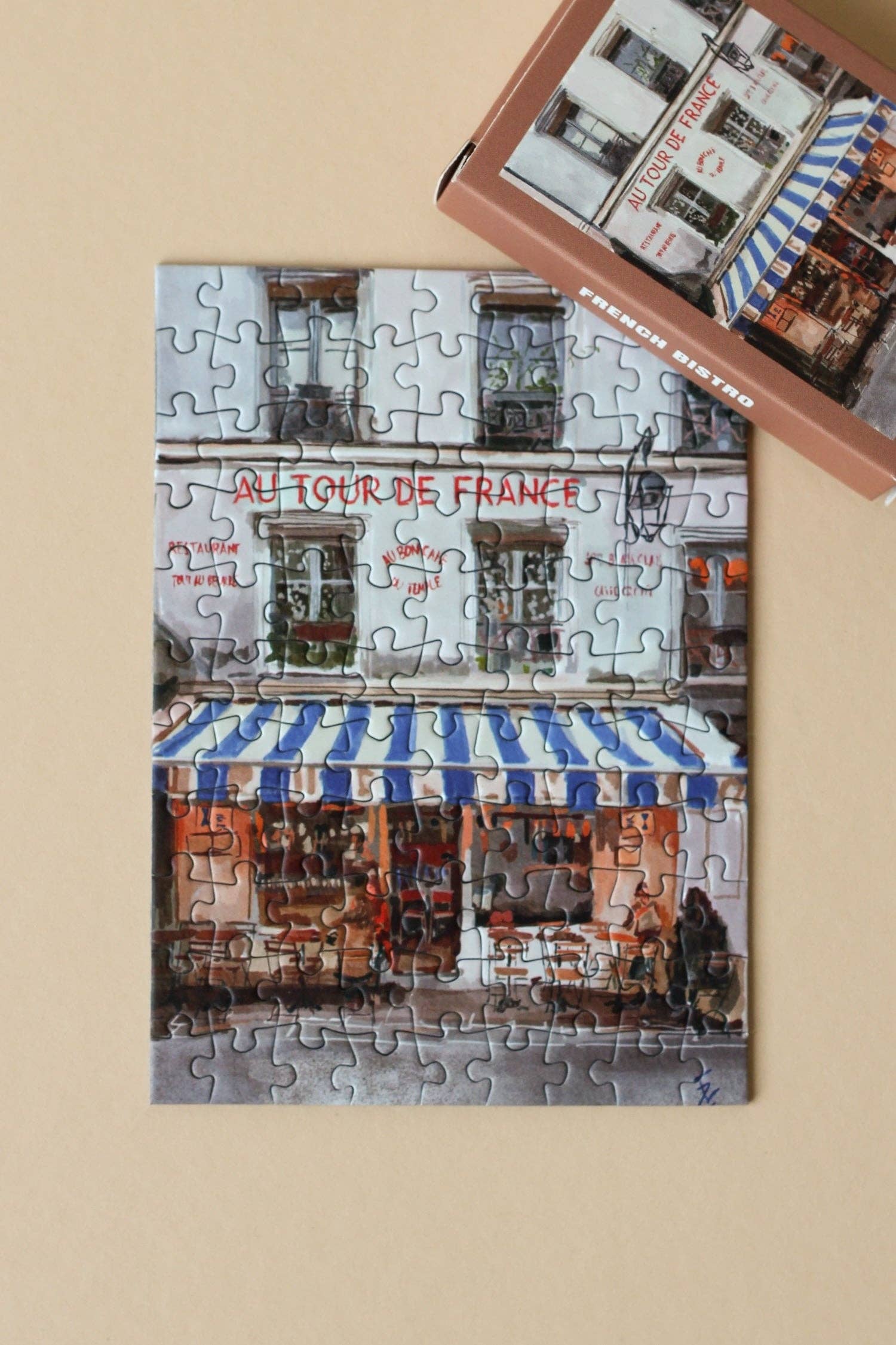 Piecely Puzzles – Engroshandel Puslespil - Voksen – 99 briks Fransk Bistro mini puslespil3