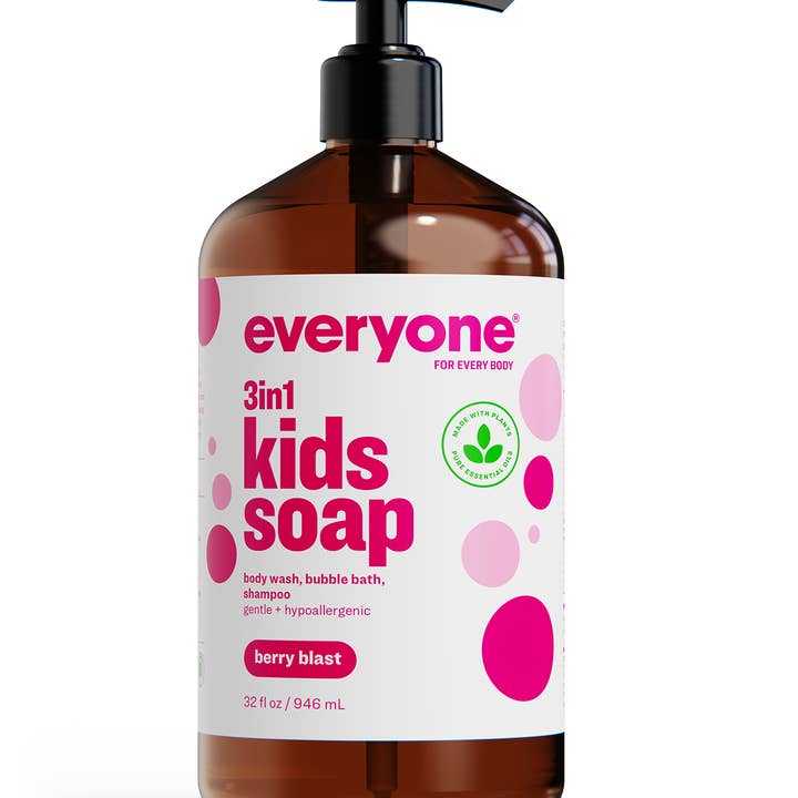 EO + Everyone - Wholesale 2-in-1 Shampoo & Body Wash - Baby - Berry Blast Kids 3in1 Soap