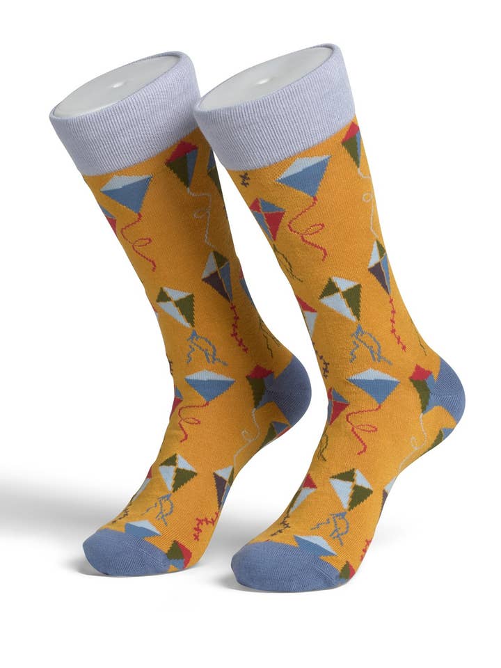 Gelb Herrensocken - Drachen Senf für den Großhandel auf Faire2