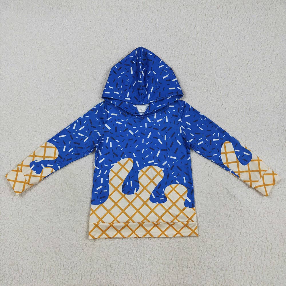 Aier Wholesale - Wholesale Hoodie - Kids - 7 Colors Sibling Baby Kids Long Sleeves Team Sprinkles Drips Hoodies Tops6