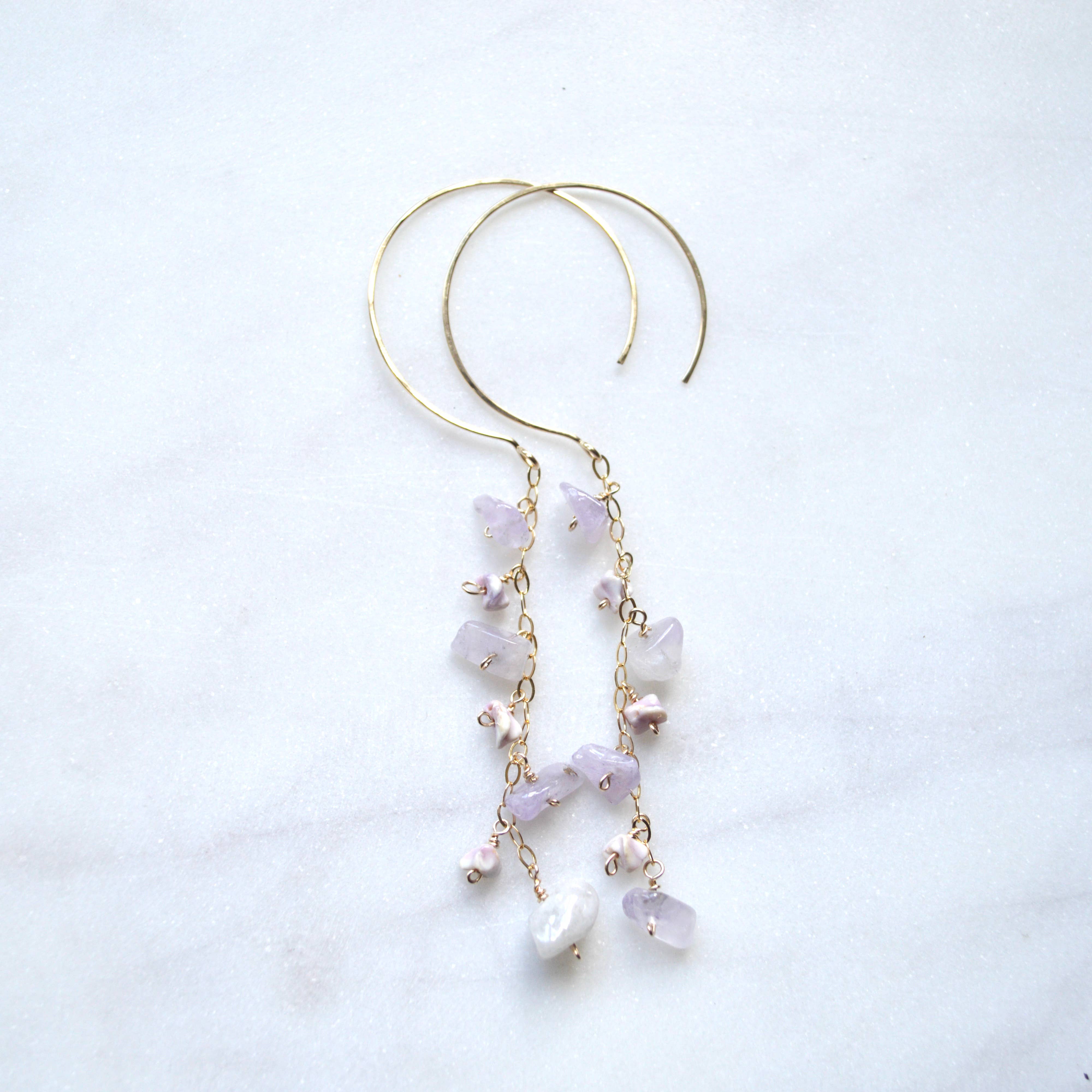 Salty But Sweet – Engroshandel Hængeøreringe og creoløreringe – Dinglende ametyst Øreringe