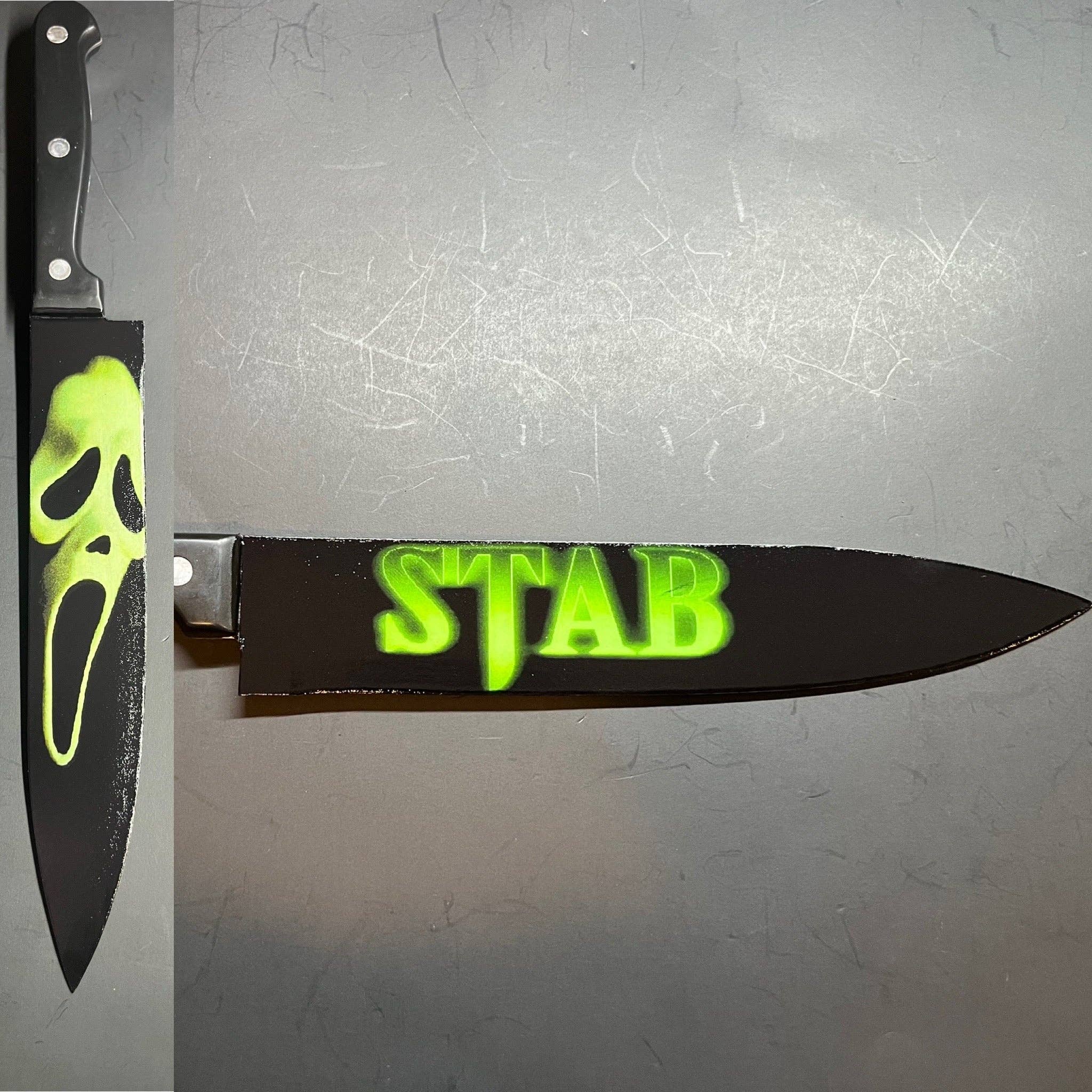 Dead Dave Designs - Wholesale Kitchen/Utility Knife - Stab From Scream Movie Knife With Sublimated Stand5