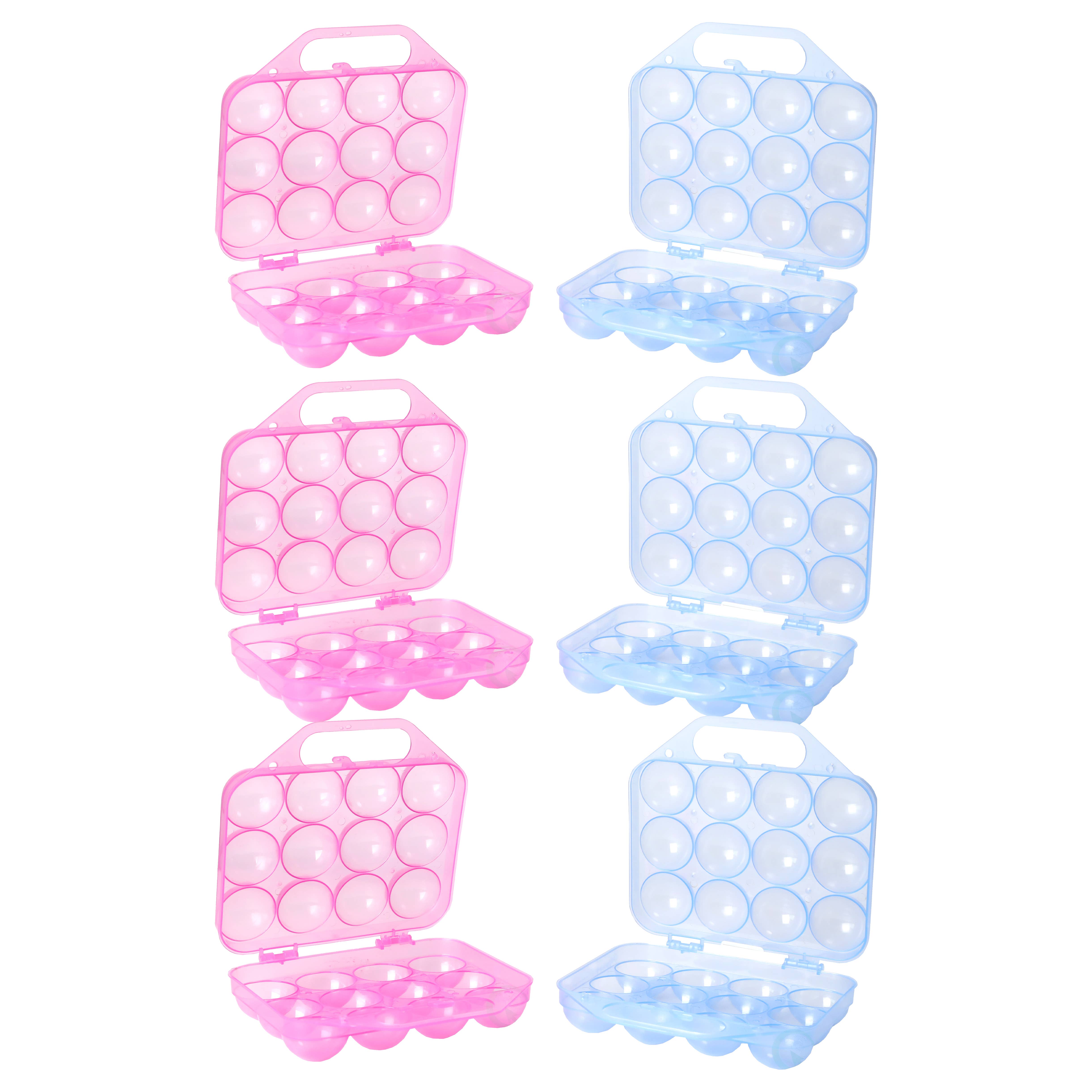 Quickway Imports – Engroshandel Æggebæger/holder – Plastik æggebakke, 12 æg holder bæretaske, sæt med 60