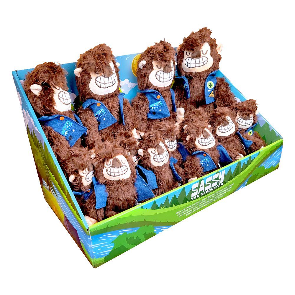 Hello From Oregon - Wholesale Stuffed/Plush Toy - Kids & Baby - Sassy the Sasquatch Plushie | 8"6