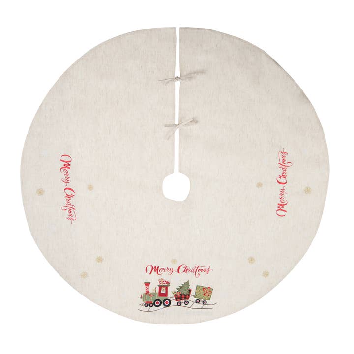 Jupe Merry Christmas Train Tree pour la vente par C&F Home