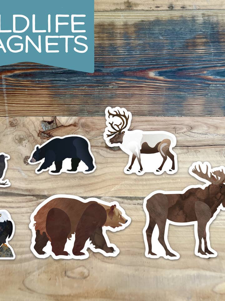 Wildlife Magnets for wholesale by Wren and the Raven