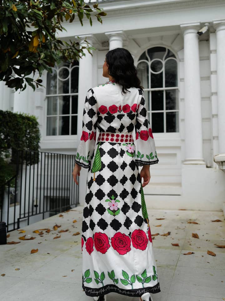 MACKENZIEMODE - Wholesale Dress – Women's - Rose Petals Maxi19