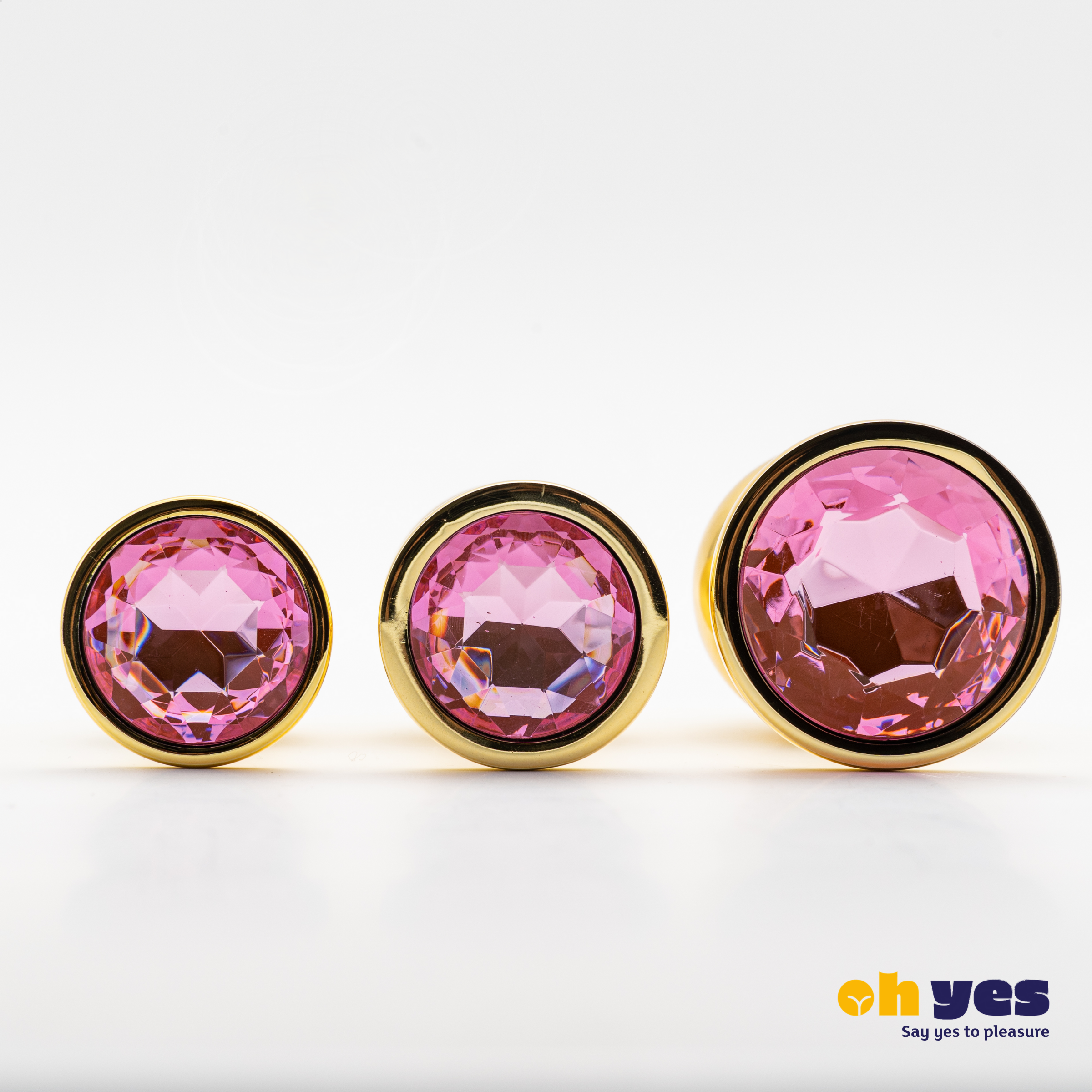 ohyes - Vente Sex toys - Ensemble de plug anal en métal doré17