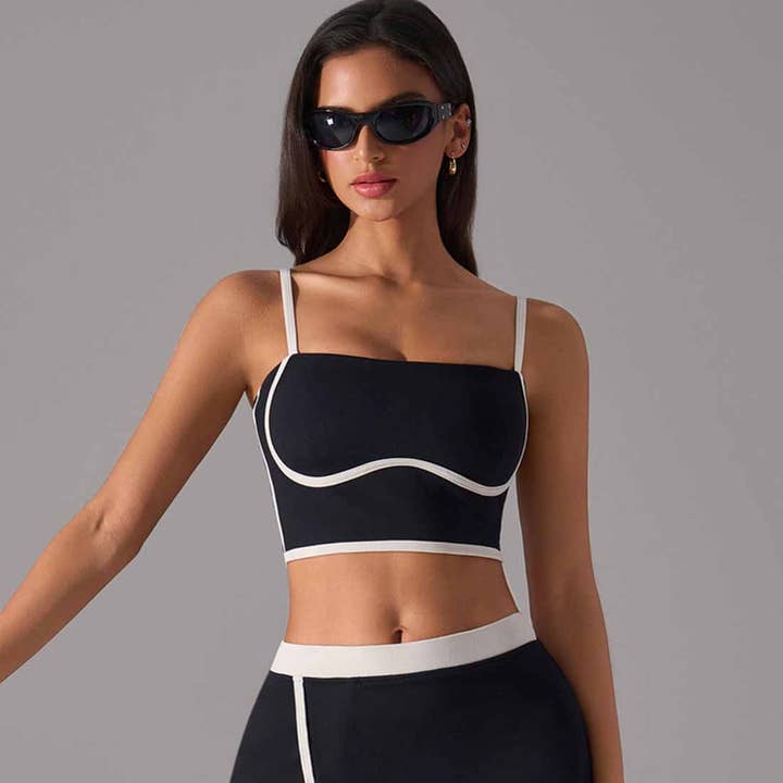 Sodalemon - Wholesale Sports Bra - Women's - Women High Support Sports Top: Color Block Training Tank3