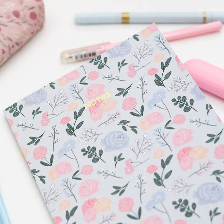My Sweet Paper Card - Vendita all'ingrosso Quaderni - Quaderno con fiori pastello - Quaderni carini5