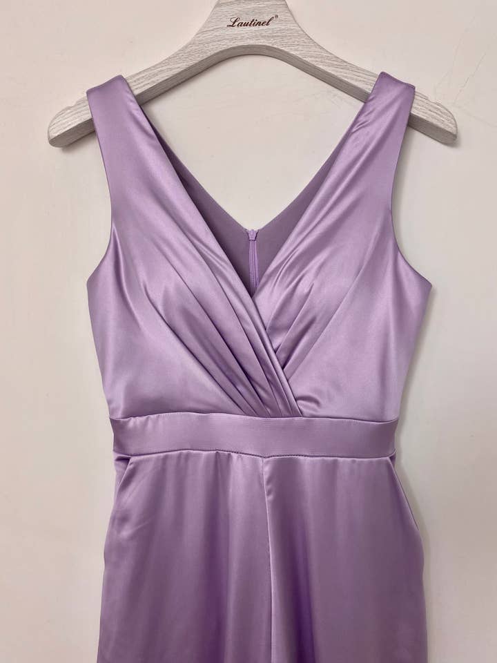 Lautinel - Venta al por mayor Peto - Mujer - Mono de noche de satén con bolsillo R188013