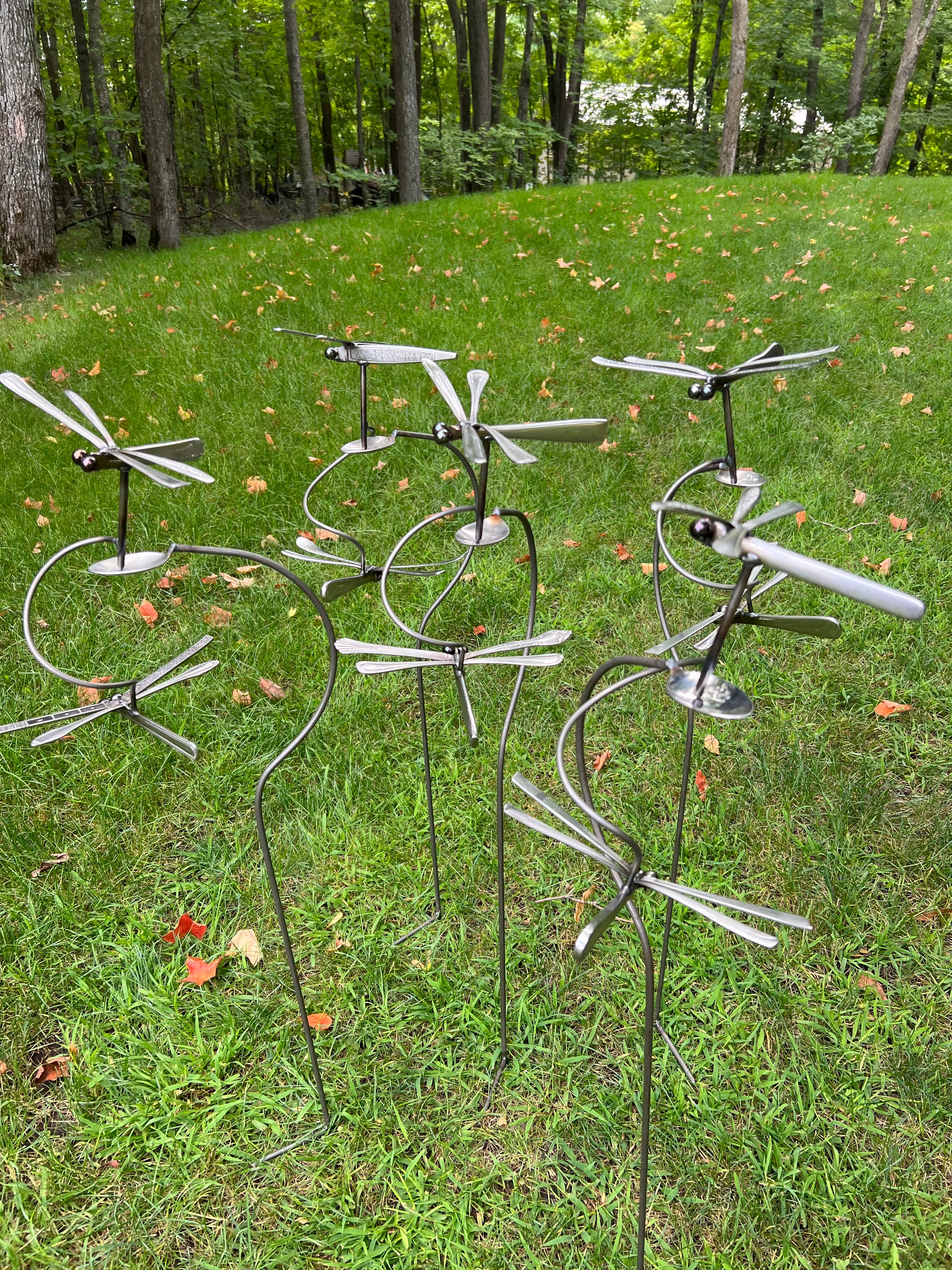 Pauls Metal Petals - Wholesale Outdoor Ornament/Decor - Double Dragonflies6