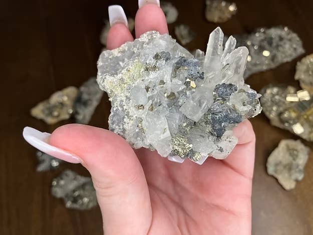 Prettygoods - Wholesale Spiritual Stone/Crystal - Pyrite On Quartz5