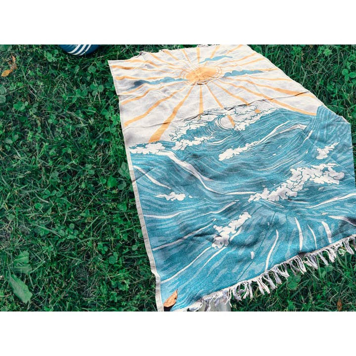 TurkanHome - Wholesale Beach Towel - Sun&Sea Turkish Towel, Throw, Sand Resistant Beach Towel2