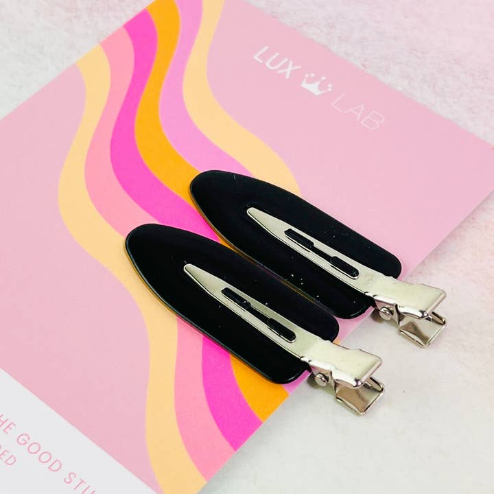 Clips negros que no se doblan para venta al por mayor de Lux Lab