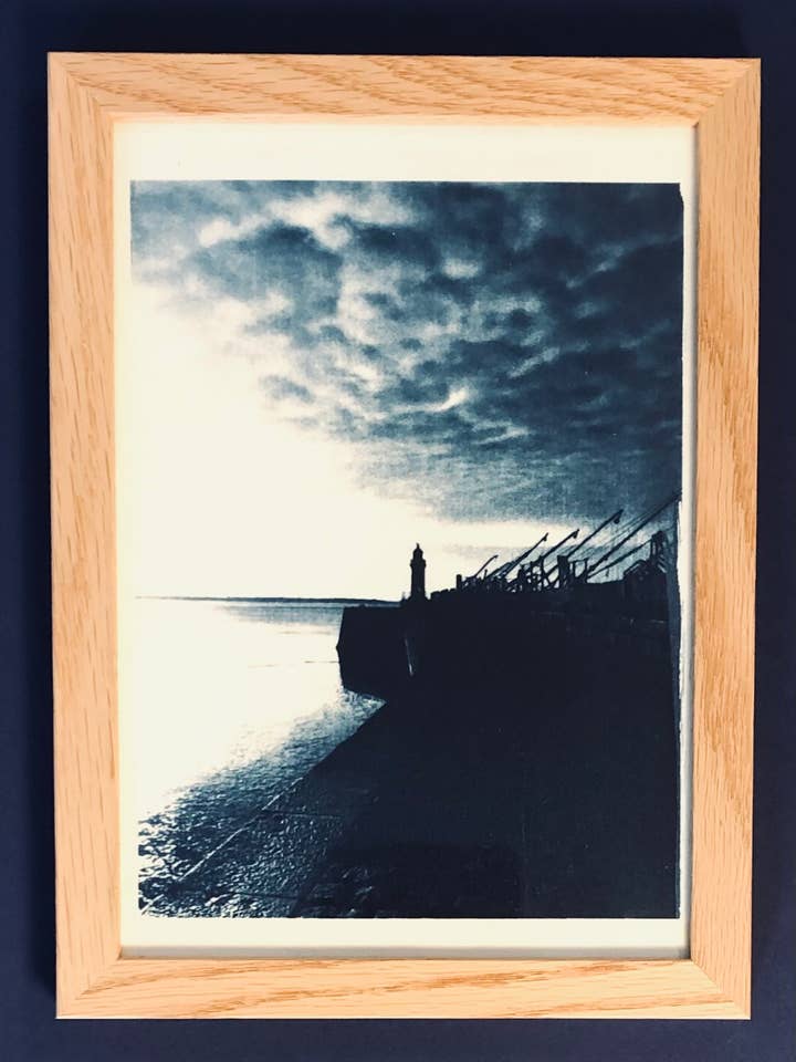 Cianotipo do rio Condamine por atacado de Lilibellule