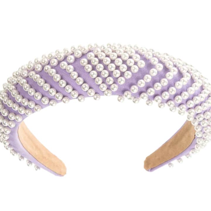 Chevron Pearl Headband for wholesale by Locks & Mane | LXLM