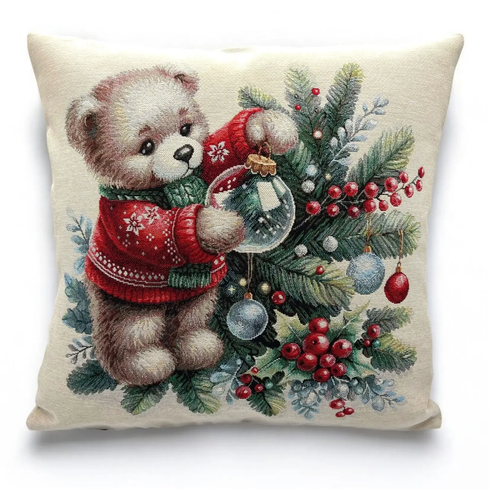 Hesta - Wholesale Throw Pillow Cover - TEDDY Premium Gobelin Jacquard Cushion Cover, 45x45 cm0