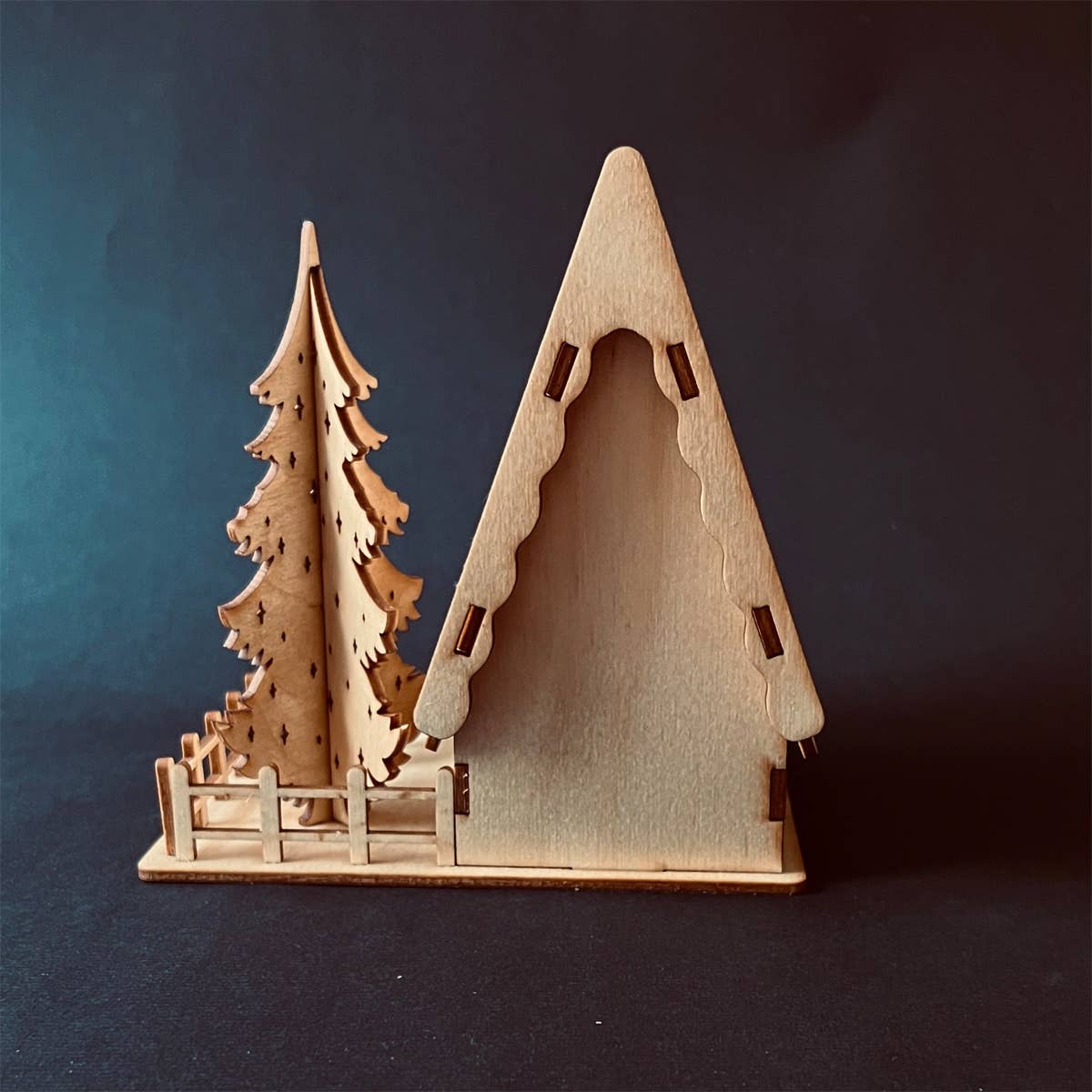 Squirrel Tacos Papercuts - Wholesale DIY Craft Kit - DIY Kit A Frame Chalet Christmas Holiday Decor candle holder12