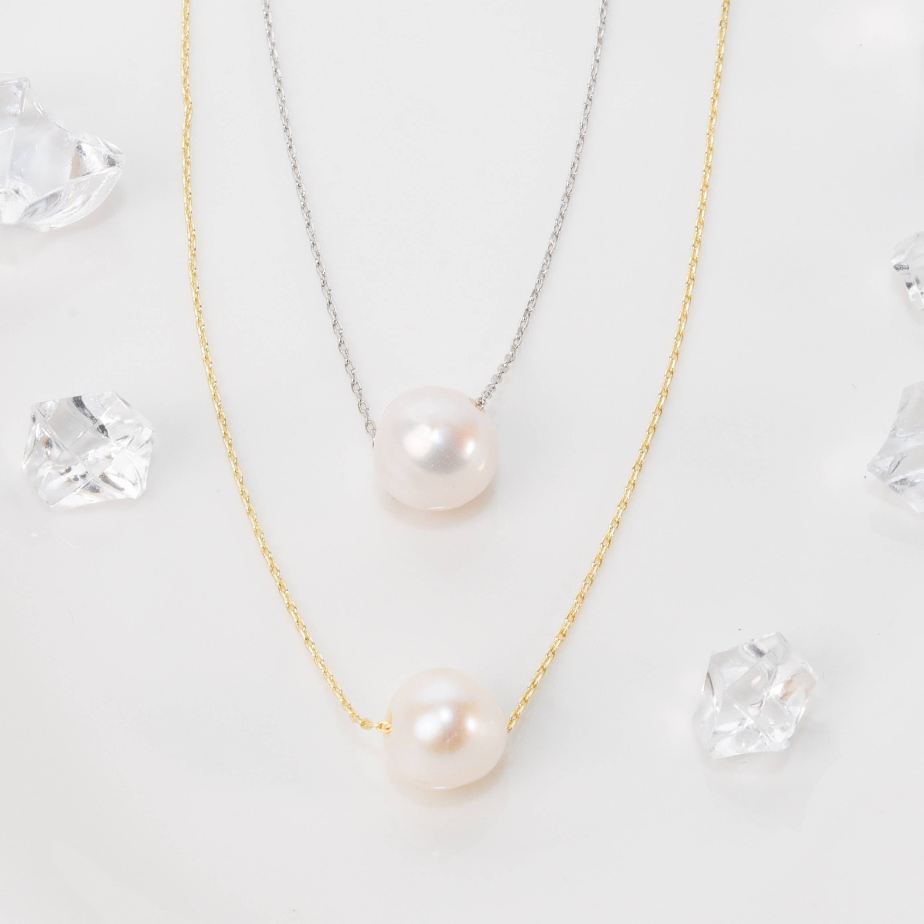 Soul Charms - Wholesale Pendant/Charm Necklace - Dainty Raw Crystal 14K Gold, Silver Birthstone Necklace31