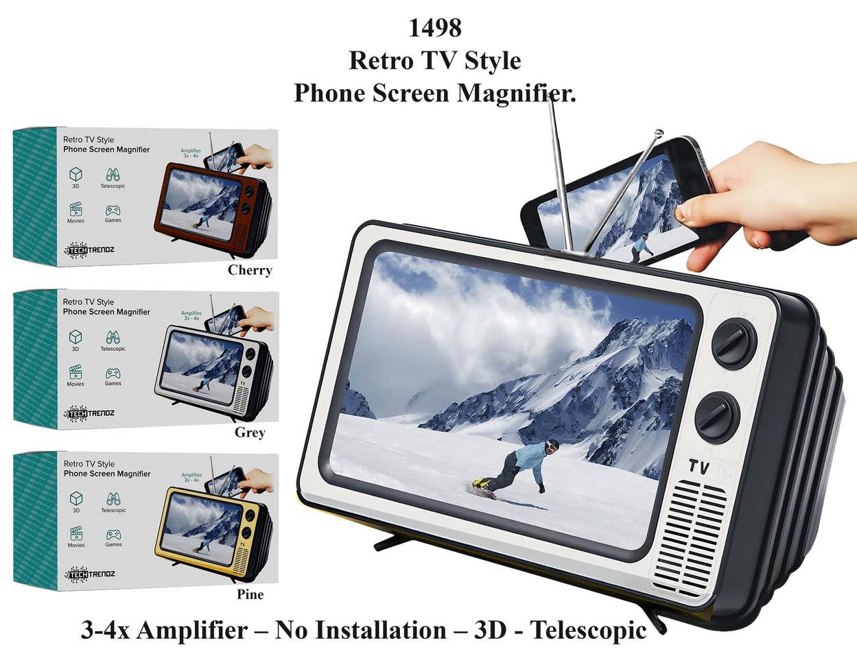 Tech Trendz - Wholesale Magnifying Glass - Retro Screen Magnifier7