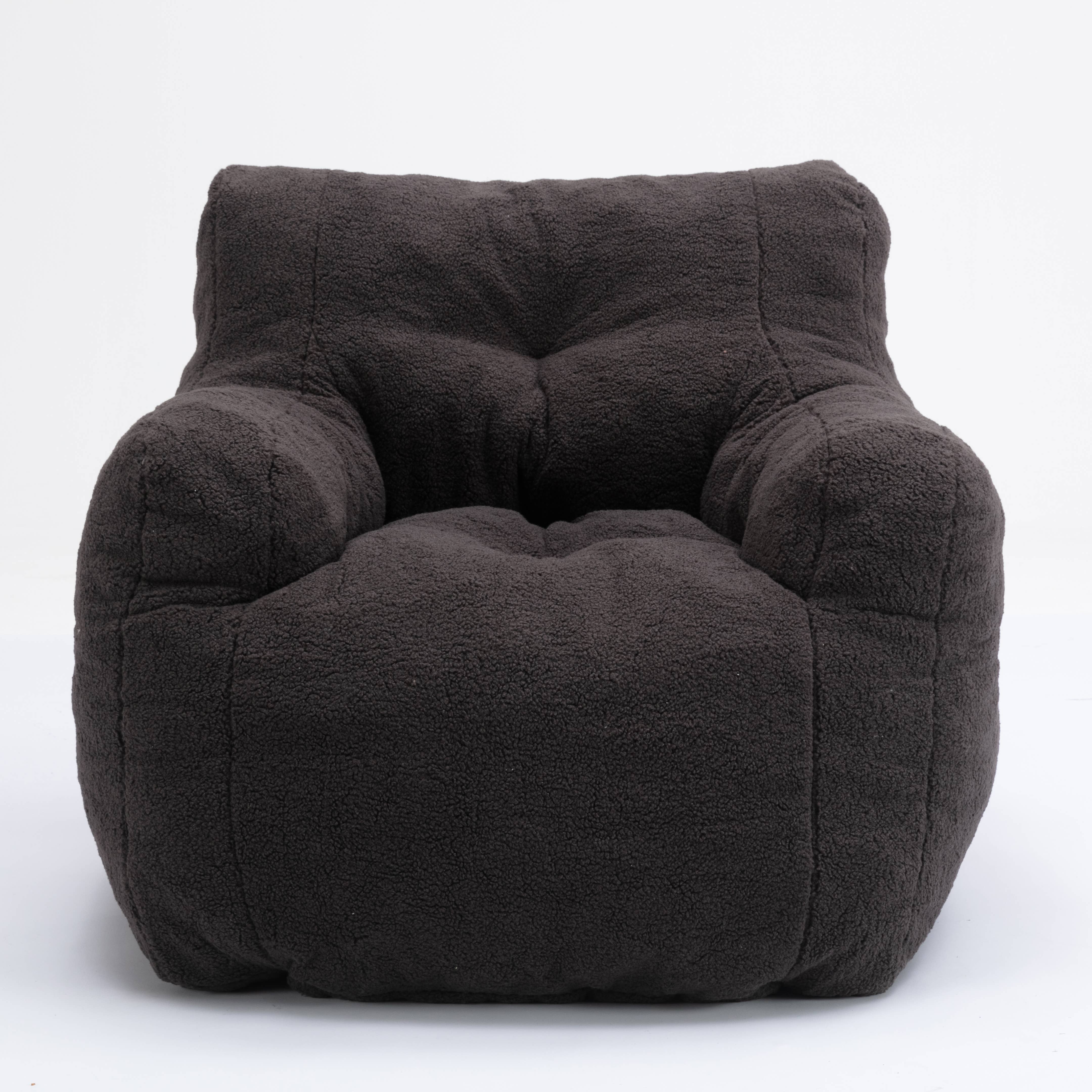 39F Inc. - Wholesale Chair - Tufted Teddy Fabric Bean Bag Chair with Ergonomic Backrest26