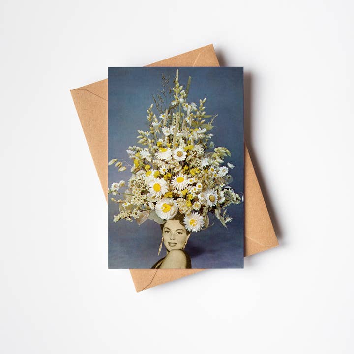Floral Fashions Greeting Card for wholesale by Cassia Beck