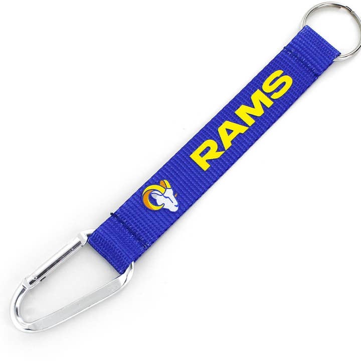 NFL Los Angeles Rams Carabiner Lanyard Keychain for wholesale by Aminco USA