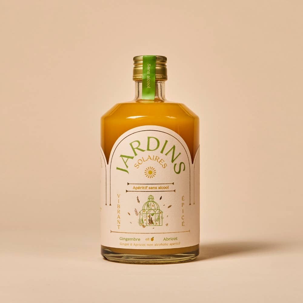 Jardins - Wholesale Non-Alcoholic Aperitif/Mocktail - Solar Gardens - Ginger & Apricot - 70 cl