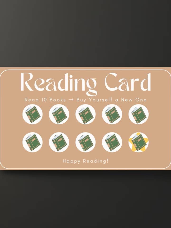 Reading Reward Card for Book Lovers | Read 10 Books for wholesale by Press & Print Co