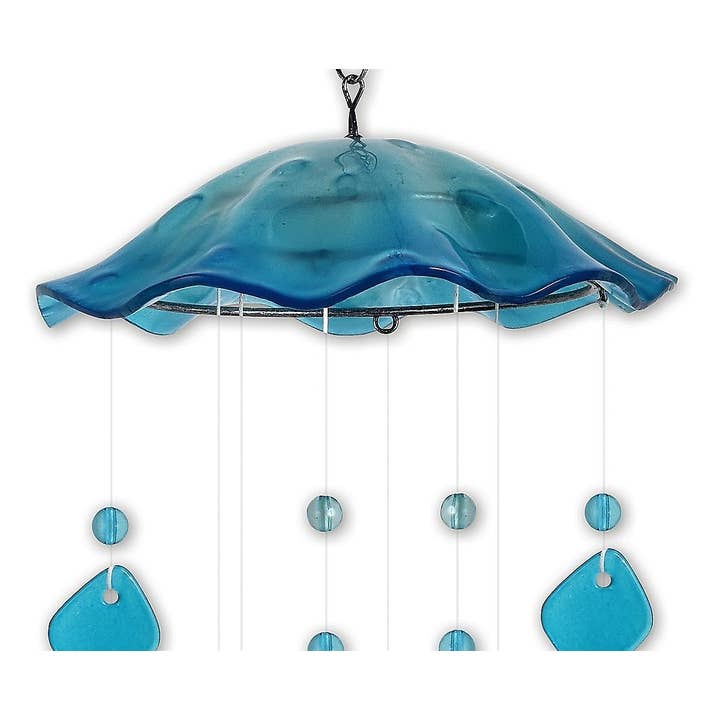 Sunset Vista Designs – wholesale Wind chime – Jellyfish Chime - Blue 30"2