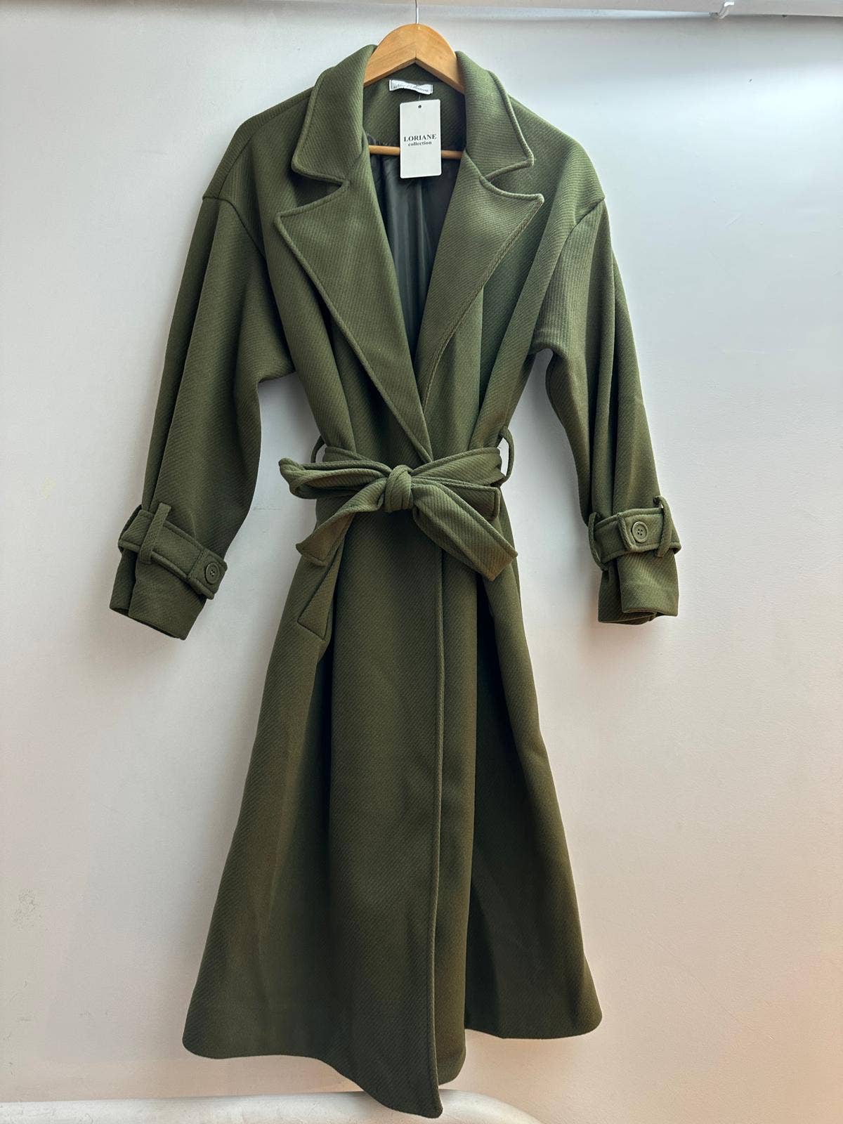 LORIANE - Wholesale Coat - Women's - 1008 One size pocket coat with belt3