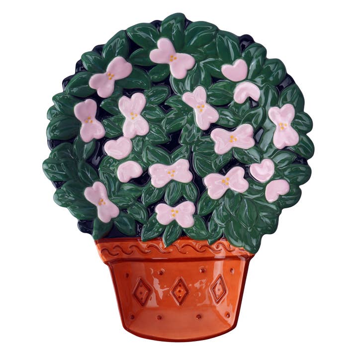 CGB Giftware - Wholesale Garden/Lawn Stake - The Potting Shed 6 Ceramic Plant Markers In Dish2