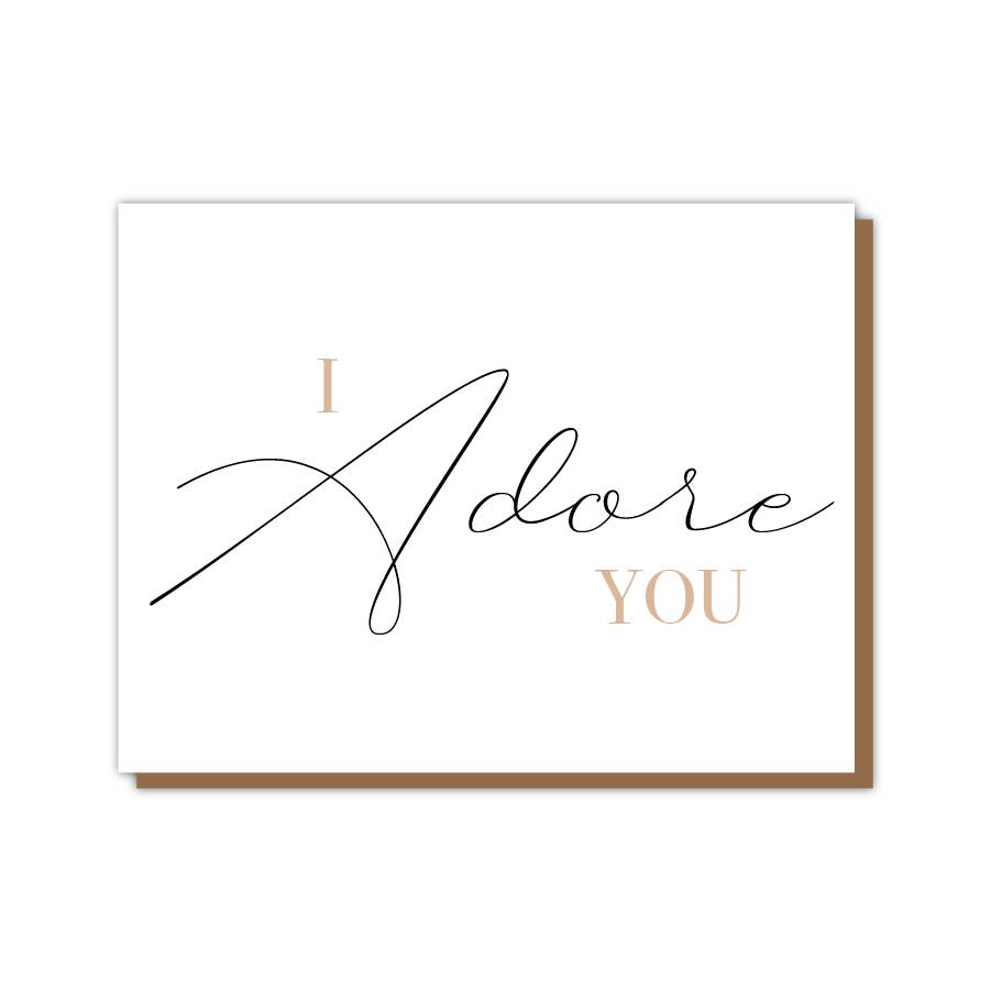 Teluna - Wholesale Love Card - I Adore You