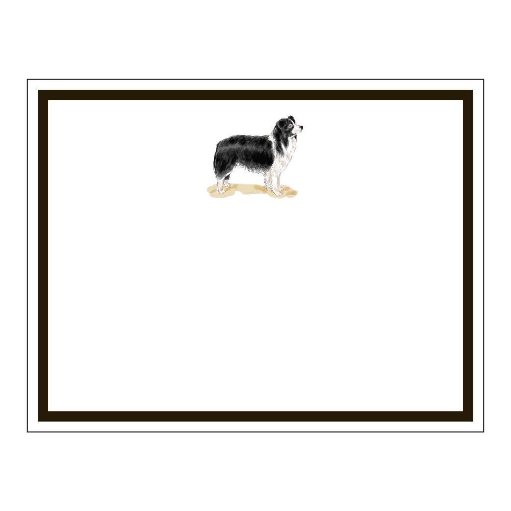 Donovan Designs - Vente Assortiments de papeterie/cartes - Cartes plates Border Collie0