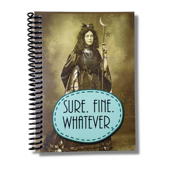 Sure Fine Whatever Blank Notebook for wholesale by ChicalooKate