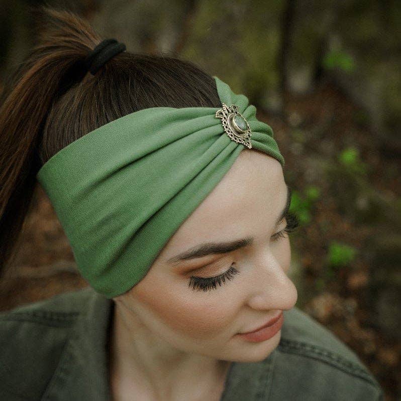 Bohia - Wholesale Fashion Headband - Women's - Mirela mint khaki headband0