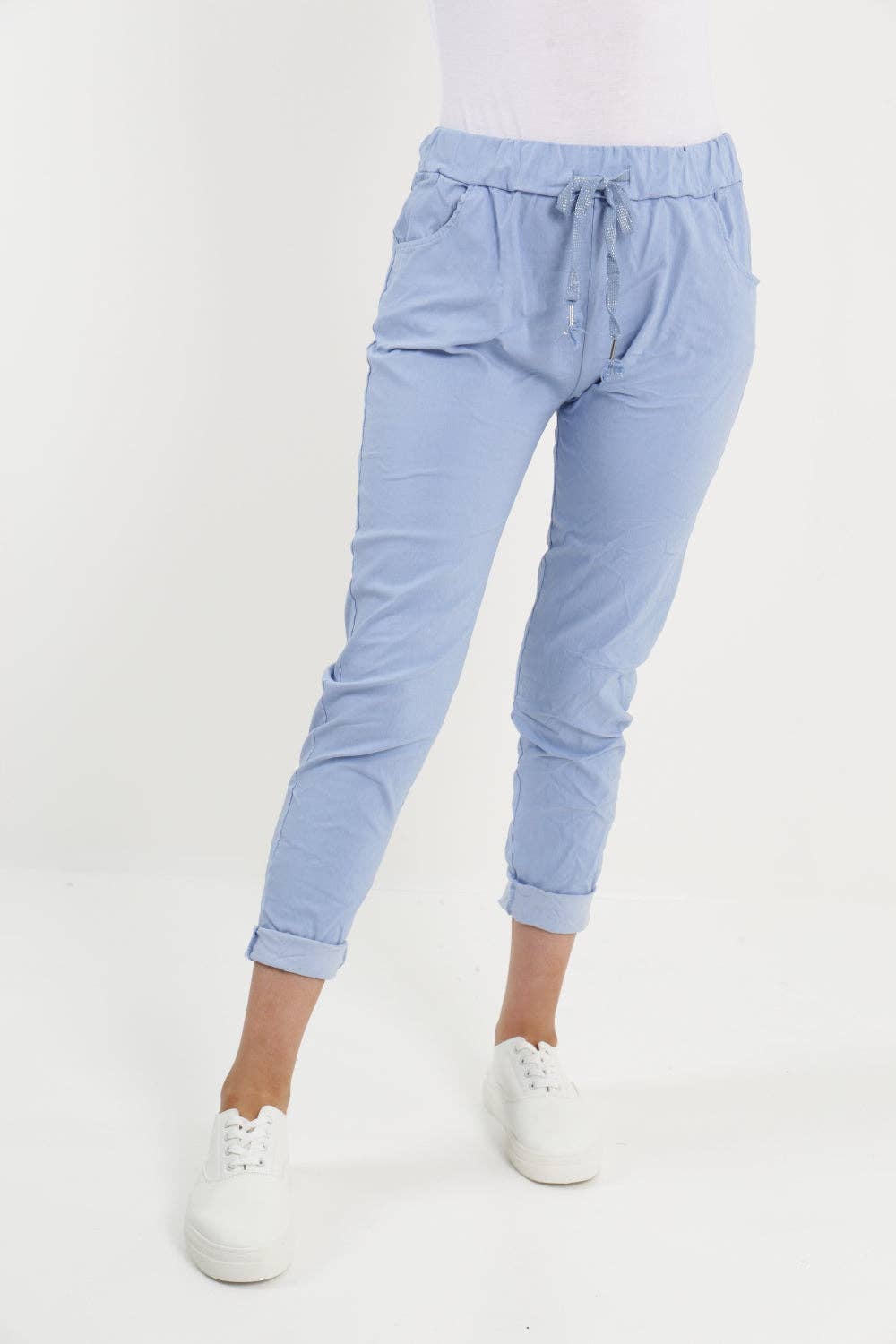 Miss Bold – Großhandel Hose – Damen – Einfarbige Zauberhose für Damen, italienisch, mehrfarbig41